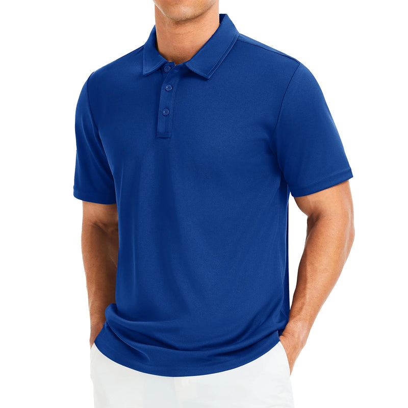TACVASEN Men's Quick Dry Lightweight Polo Shirts Short Sleeve Golf Collared Moisture Wicking Athletic Performance Casual Polos