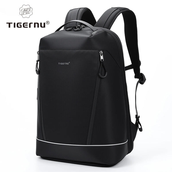 Tigernu Durable Fashion Backpack Men Large‑Capacity Travel Backpack With Shoes Pocket 180° Opening Bags Male School Backpack Lap