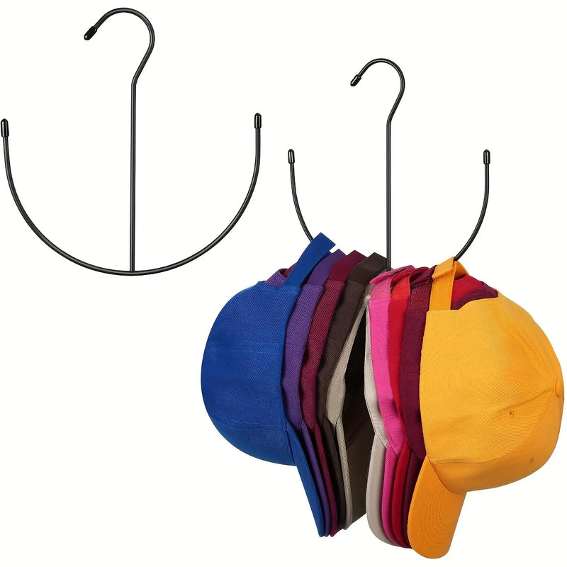 1pc Durable Stainless Steel Hat Rack - Holds 20+ Caps, Space-Saving Design, Easy Install for Closet & Door