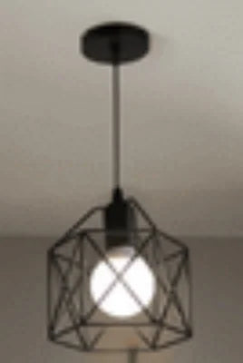 Modern Industrial Pendant Light – Adjustable Metal Cage Chandelier, for Home & Office Home Decor Lamps Aesthetic