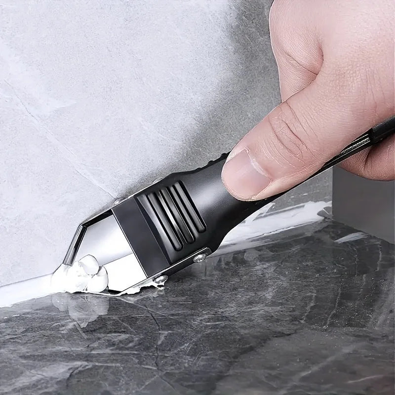 5-in-1 Ultimate Caulk Remover Kit,Multi-Functional Grout Removal,Glue Angle Scraper Tool. for Window, Sink, Kitchen.