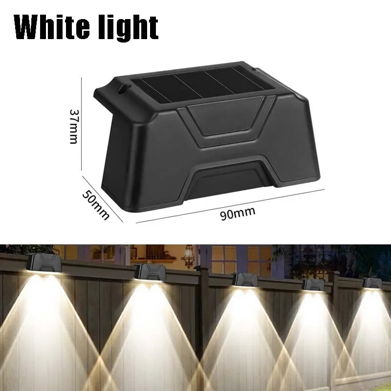 4/12/16 Pcs LED Solar Lights Outdoor IP65 Waterproof  Decorative Lamp Wall Stairs Atmosphere Light for Fence Garden Decor