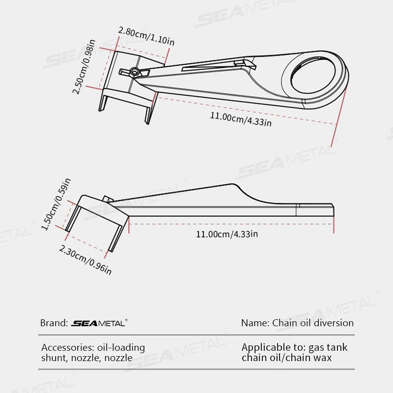SEAMETAL Lubricant Straw Holder Positioner Applicator Motorcycle Chain Lube Oiler Mess-Free Motorcycle Chain Wax Chain Cleaner