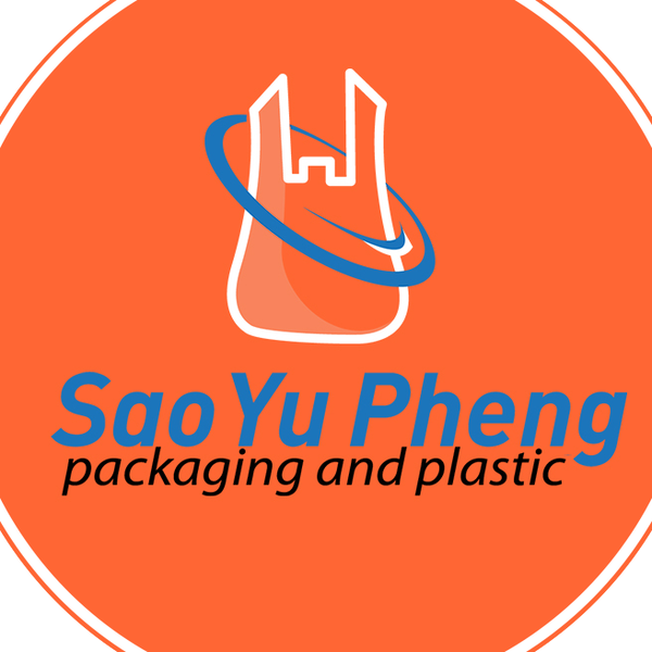 Logo of Sao Yu Pheng packaging and plastic on an orange background