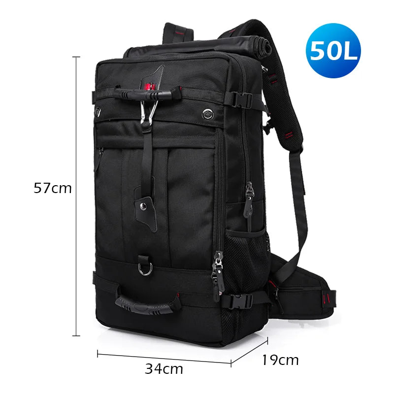 BANGE Oxford Waterproof Travel Backpacks Men Climbing Travel Bags Hiking Rucksack Outdoor Sport School Bag for Men Laptop Backpa