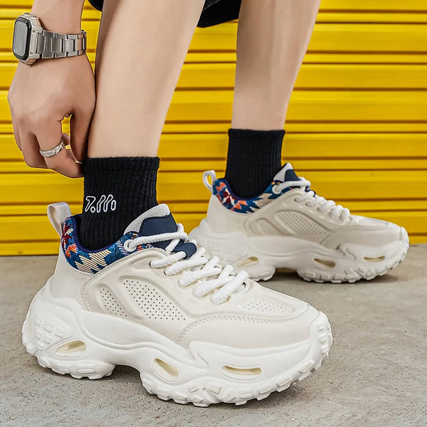 Chunky sneakers Men's high-quality casual tide shoes four seasons breathable light fashion soft-sole outdoor sports running shoe