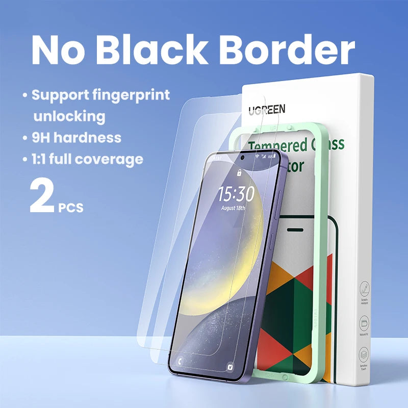 UGREEN for Samsung Galaxy S24 Ultra Glass Screen Protector Film for Samsung S24 S25 Ultra Protective Film HD Protectors