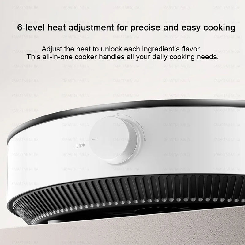 MIJIA Induction Cooker N1, 2100W High-Power, 6 Heat Levels, 8 Safety Protections, Easy Clean,Chinese Version With Adapter