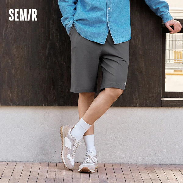 ខោបុរស Semir ធម្មតាប្រវែងជង្គង់ ខ្សែចង ប៉ាក់ រលុង ពាក់នៅផ្ទះ រដូវក្តៅ ឆ្នាំ២០២៦ ស្ទីលធម្មតាប្រចាំថ្ងៃ