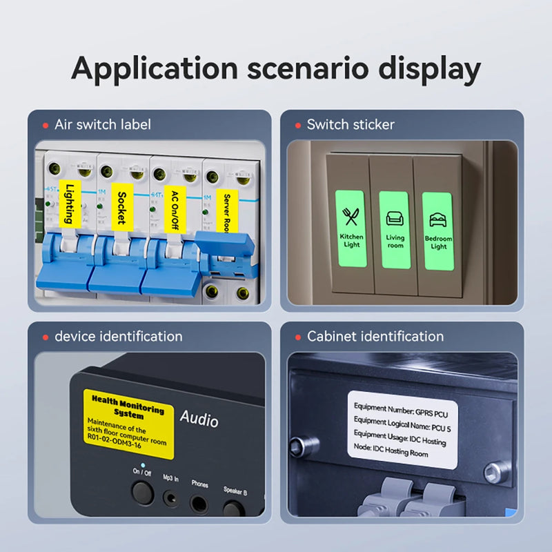 1 Roll Niimbot Cable Label for B1 B21 B3S B31 B4 Color Self-adhesive Self-adhesive Sticker for Communications