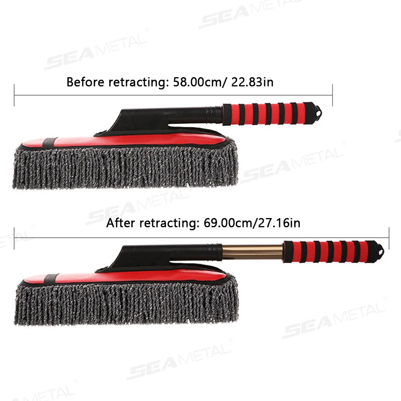 SEAMETAL Super Absorbent Car Mop Car Cleaning Brush Telescopic Car Wash Brush Car Home Detailing Dust Removal and Cleaning Tools
