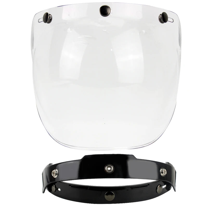 Motorcycle helmet sun shield / 3/4 motorcycle helmet lens bubble sun visor / retro helmet lens windshield / 12 colors optional