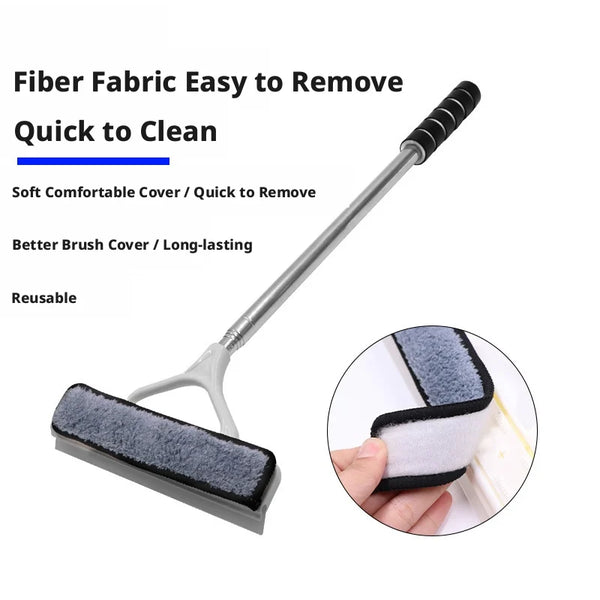 SEAMETAL Car Windshield Water Scraper Telescopic Automobile Window Glass Wiper Cleaning Brush for Car Cleaning Accessories