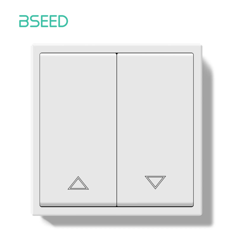 BSEED Mechanical Push Button Switch Electric Curtain Switch 80mm Plastic Frame for Blind Curtain Automatic Rebound Switch