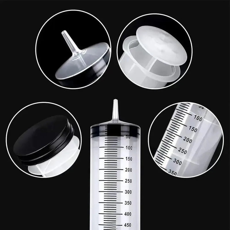 Large Wide Mouth Plastic Syringe Reusable Measuring Injector For Car Oil Extraction Glue Dispensing Pet Feeding Lab Enema Liquid