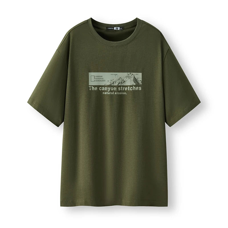 Semir Mens Tshirt 2026 Outdoor Printed Knitted Trendy Versatile Casual Style Soft Daily Wear