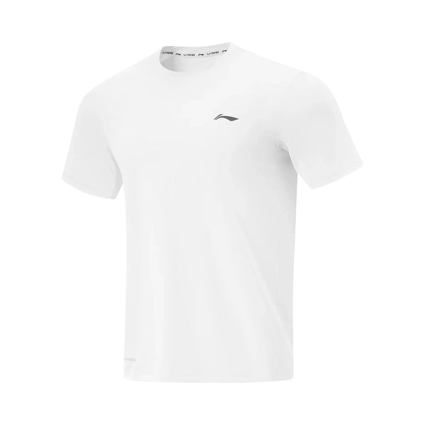 អាវយឺតហ្វឹកហាត់បុរស Li-Ning កម្រិតស្ងួត 81% Polyester 19% Spandex កមូល អាវយឺតដៃខ្លី LiNing Sports ATSV361