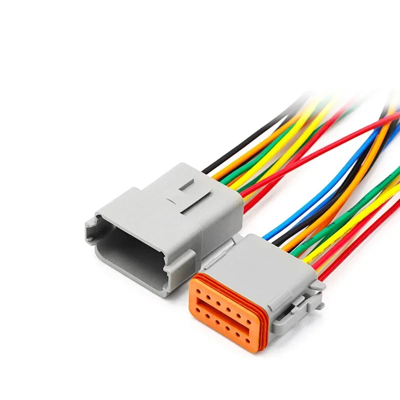 5/10/100 Sets Deutsch Type Connector Male Female Waterproof DT Connectors 2-Pin Dt04-2p Dt06-2s 8202612040,Sealable,2 Position