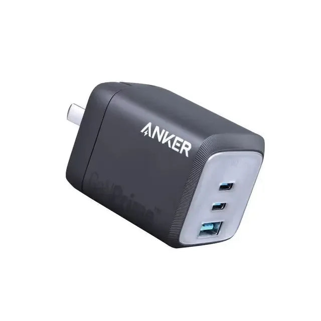 ឆ្នាំងសាក Anker Prime 67W GaN MultiPort USB-C PD Fast Charger ដុំសាកបត់បាន ទំហំតូច A2669 សម្រាប់ MacBook Laptop IPhone Samsung