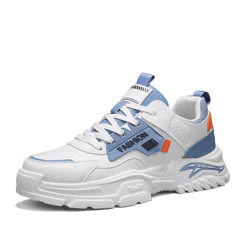 Men's casual sneakers four seasons new soft sole anti-slip outdoor city walking shoes fashion youth Joker sports running shoes