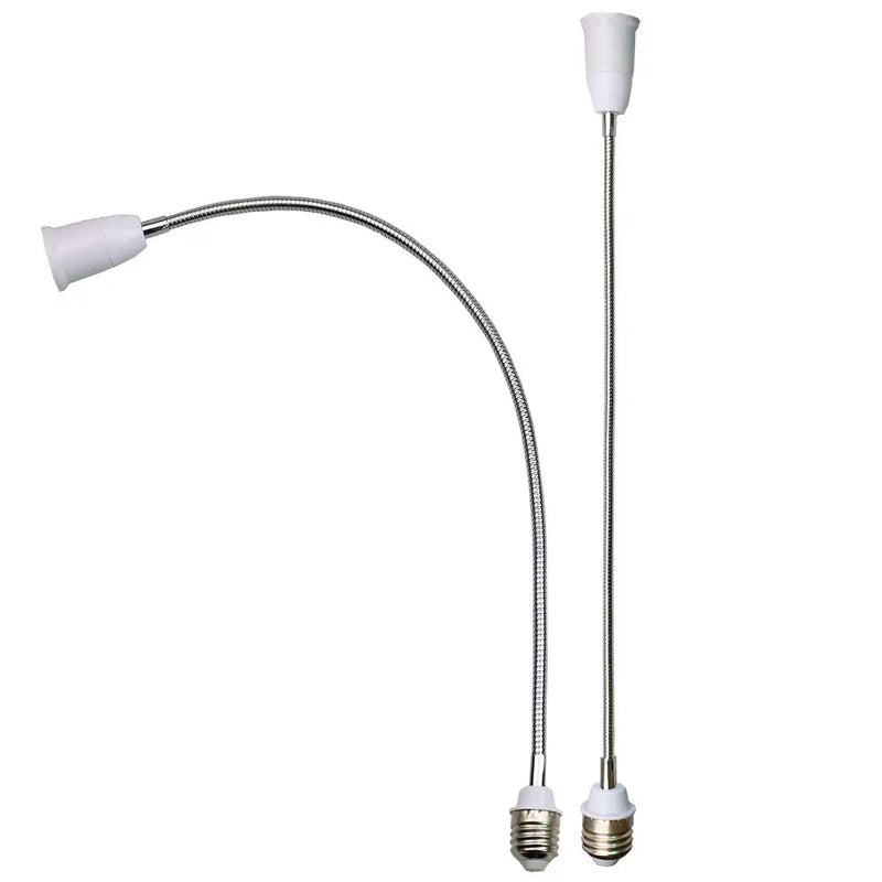 ឧបករណ៍ភ្ជាប់ចង្កៀង LED ទំហំ 20 សង់ទីម៉ែត្រ 30 សង់ទីម៉ែត្រ E26/E27 អាចបត់បែនបាន E26 ទៅ E27 ឧបករណ៍ភ្ជាប់ចង្កៀងសម្រាប់ប្តូរចង្កៀង LED