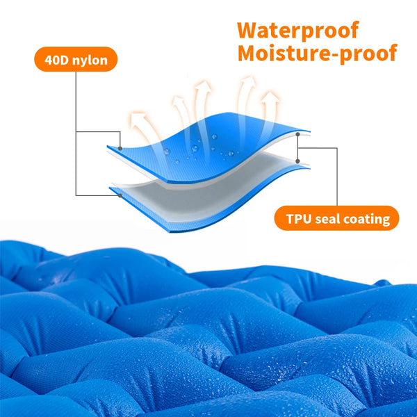 Naturehike Camping Mat Ultralight Sleeping Pad Outdoor Air Mat Portable Camping Folding Bed Beach Travel Inflatable Mattress