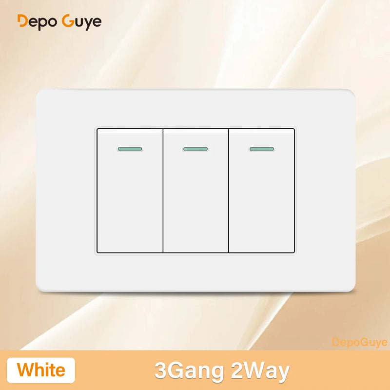 Italy Chile Mexico USB Smart Type-c 20W Fast Charging Wall Outlet plug,Brazil Electric Light Switch Panel Universal usb c Socket