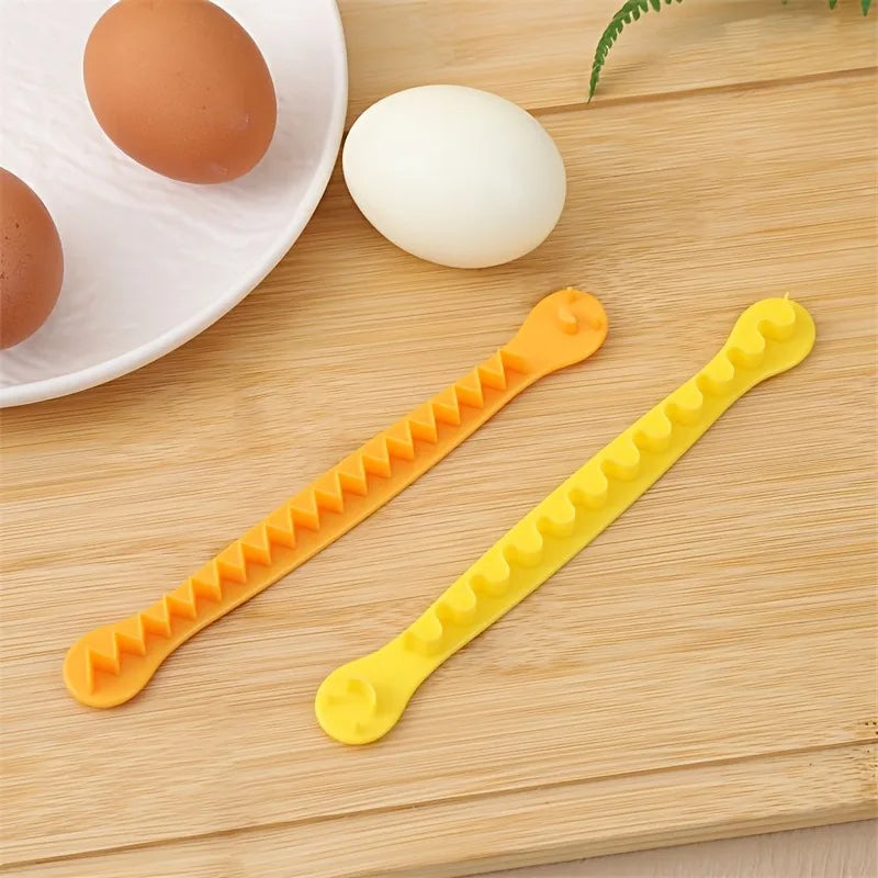 2pcs/set Fancy Cut Egg Cutter, Flower-Shaped Egg Tool for Boiled Eggs, Household Kitchen Gadget, Mandoline,Kitchen Accessories