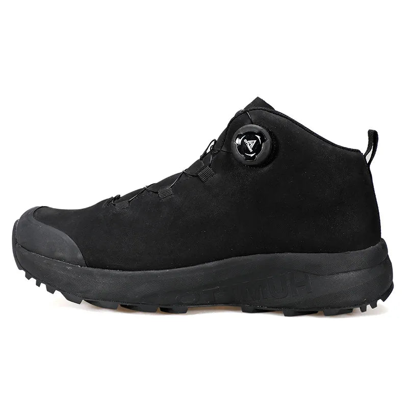 HUMTTO Outdoor Boots for Men Genuine Leather Hiking Shoes Non-slip Camping Trekking Men's Sports Shoes Winter Safety Sneakers