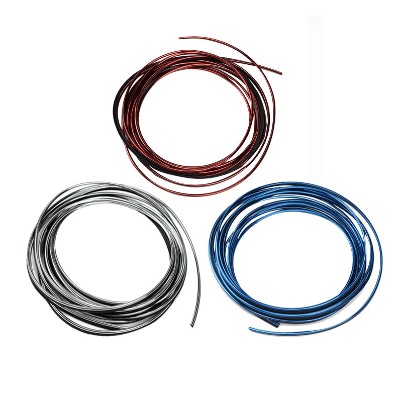 SEAMETAL 5/10M Car Interior Moulding Trim Strips Anti Scratch Dashboard Gap Fillers DIY Flexible Line for Car Styling Accessorie