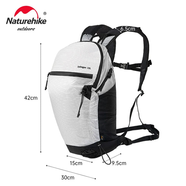 កាបូបស្ពាយ Naturehike ទំហំ 15 លីត្រ សម្រាប់បោះតង់ ឡើងភ្នំ ធ្វើដំណើរក្រៅផ្ទះ កាបូបស្ពាយឡើងភ្នំ ទម្ងន់ស្រាល សមត្ថភាពធំ កាបូបស្ពាយជិះកង់ក្នុងទីក្រុង