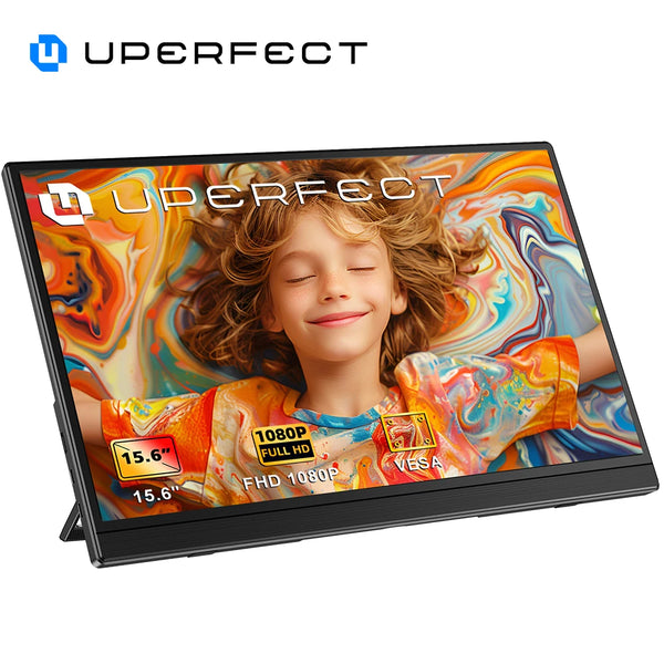 ម៉ូនីទ័រចល័ត PERFECT ទំហំ 15.6 អ៊ីញ 60Hz 1920*1080 16:9 IPS សម្រាប់កុំព្យូទ័រយួរដៃ XBox PS4 / 5 Switch TV Box PC Extension Mobile MAC