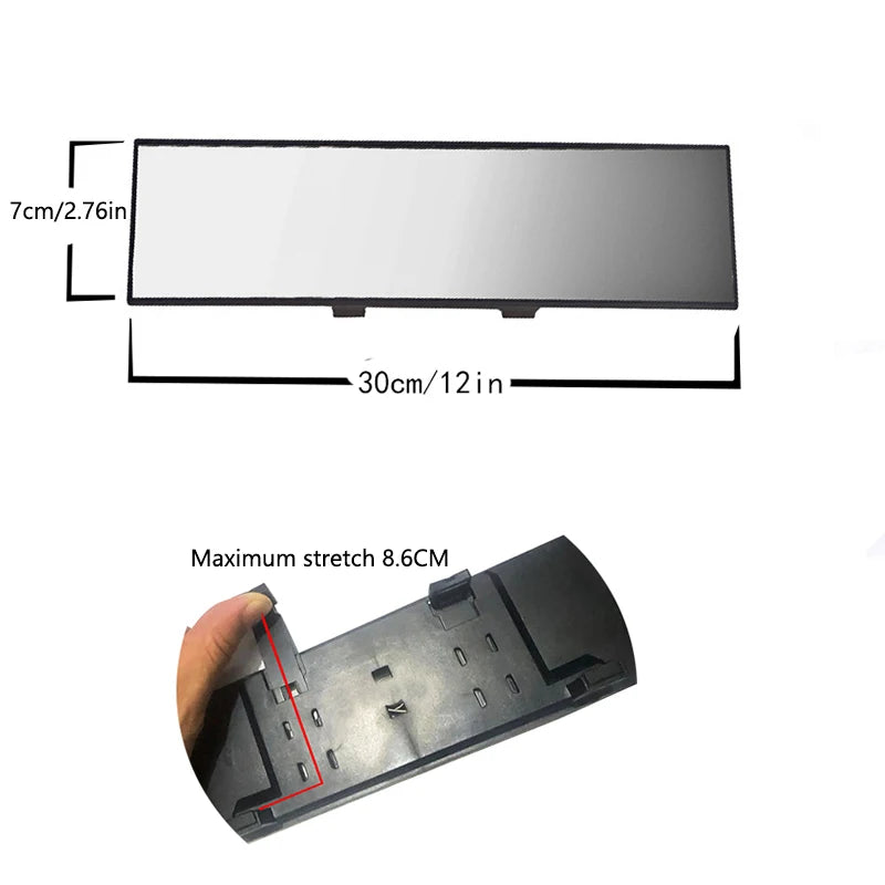 SEAMETAL Universal Anti glare Wide Angle Convex Rearview Mirror Car Interior Rear View Baby Child Seat Watch Sun Visor Goggle