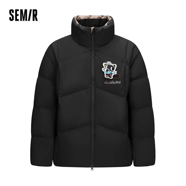 អាវក្រៅ Semir សម្រាប់បុរស ធន់នឹងខ្យល់ ធន់នឹងទឹក ទម្ងន់ស្រាល រដូវរងា សម្លៀកបំពាក់ក្រៅទីក្រុង ម៉ូដថ្មី ឆ្នាំ២០២៦