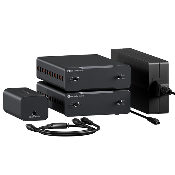 ឧបករណ៍ពង្រីកសំឡេង Fosi Audio V3 Mono 240W បច្ចេកវិទ្យា TPA3255 PFFB ឧបករណ៍ពង្រីកសំឡេងខ្នាតតូចសម្រាប់ឧបករណ៍បំពងសម្លេង Subwoofer