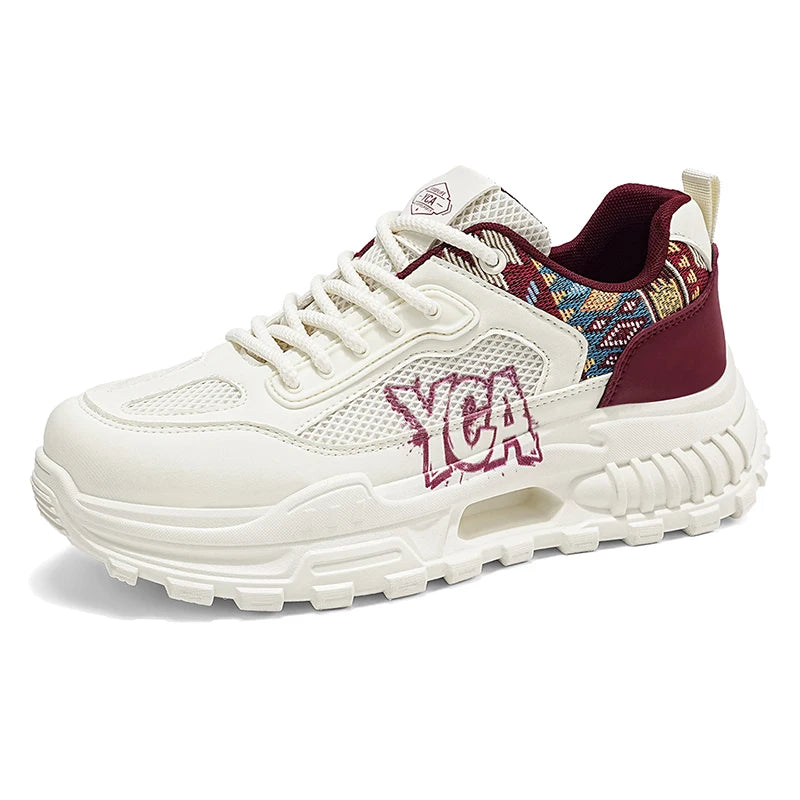 Men's platform casual shoes four season breathable light soft-sole non-slip comfort walking shoes fashion Joker outdoor sneakers