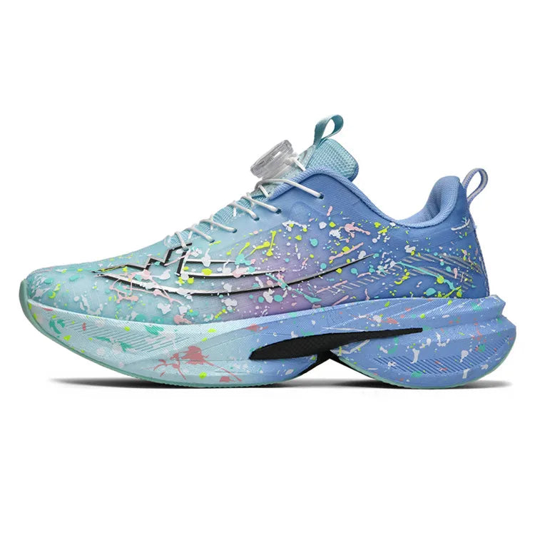 New Unisex Sports Shoes Rotating Buckle Trendy Mesh Breathable Outdoor Fitness Shoes 2026 New Thick Soled Training Sports Shoes