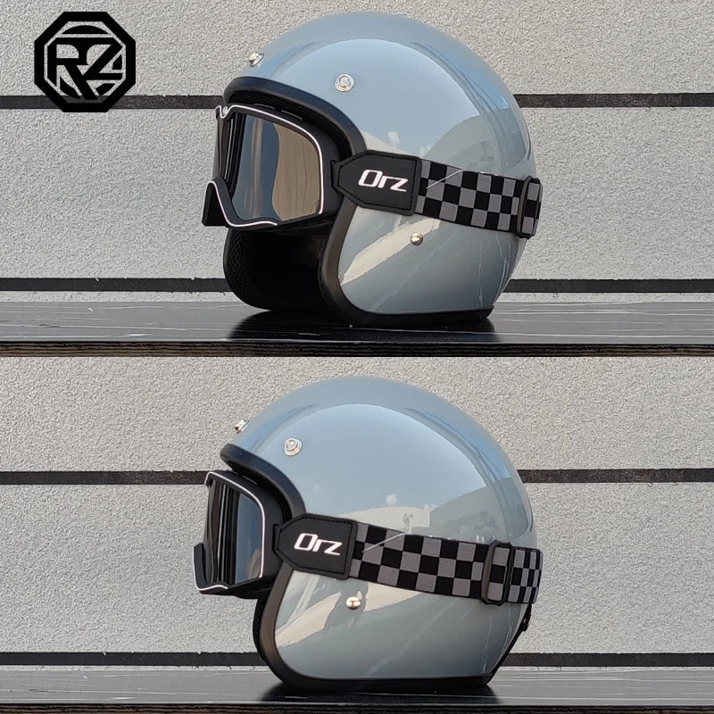 Free Shipping DOT approved retro motorcycle helmet casco 3/4 open face  helmet cafe racer helmet chopper helmet capacete