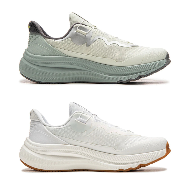ស្បែកជើងកីឡា Li-Ning Unisex SOFT GO MAX 2 COMFOAM MAX Cushion កែងក្រាស់ រចនាបថទាន់សម័យ ស្បែកជើងដើរធម្មតា AGLW131