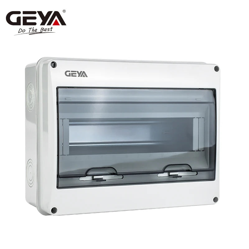 ប្រអប់ចែកចាយអគ្គិសនី GEYA 5/8Ways ការពារទឹកជ្រាប ជាមួយនឹងប្រអប់ខ្សែភ្ជាប់ប្លាស្ទិក MCB សម្រាប់ឧបករណ៍បំបែកសៀគ្វី