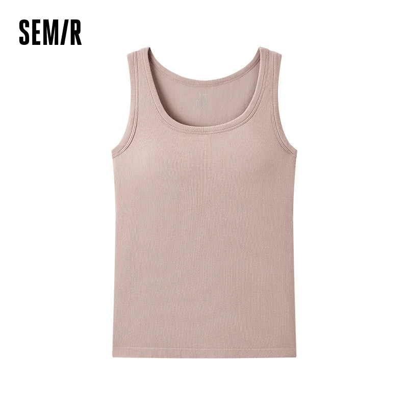 Semir Women Vest Thermal Moisture Wicking Solid Slim Fit 2026 Soft Everyday Inner Outer Layering Top