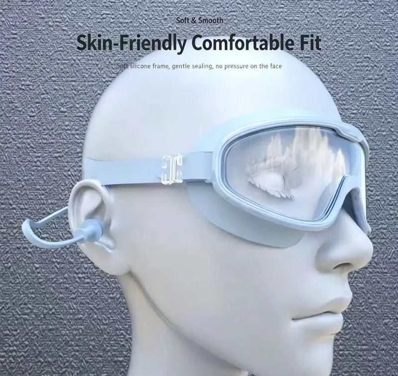 Universal Large Frame Swimming Goggles for Men And Women Anti Fog High Definition Drifting Swim Goggles