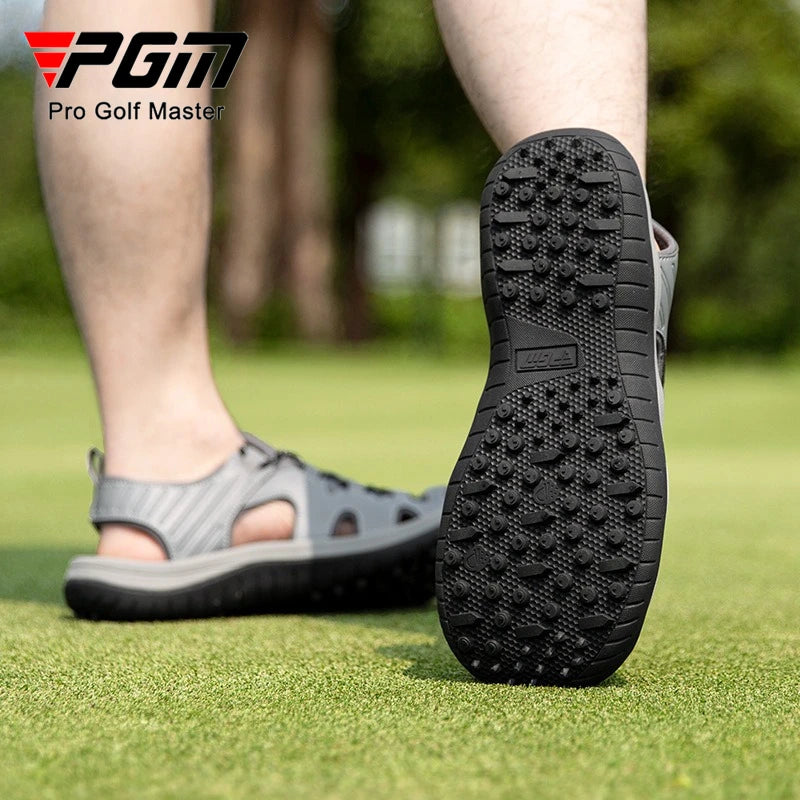 PGM Men's Golf Shoes Summer Anti Slip Shoe Studs Super Breathable Sandals XZ265