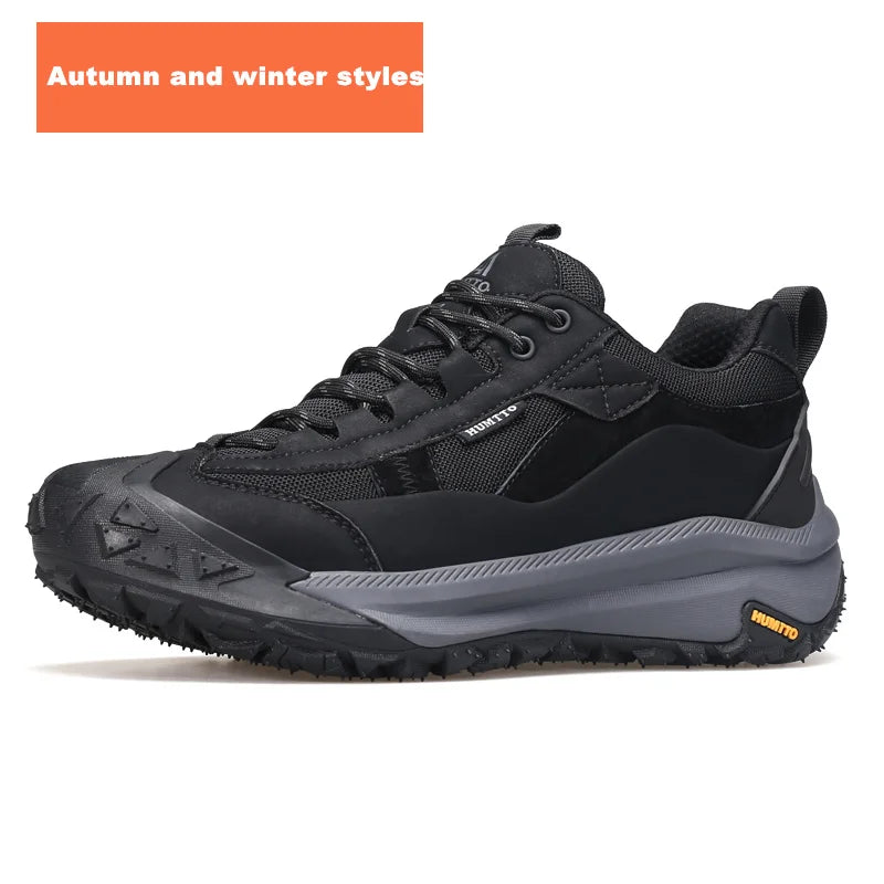 HUMTTO Breathable Trekking Boots Luxury Designer Men's Sneakers Anti-slip Sports Hiking Shoes for Men Man Summer Outdoor Sneaker