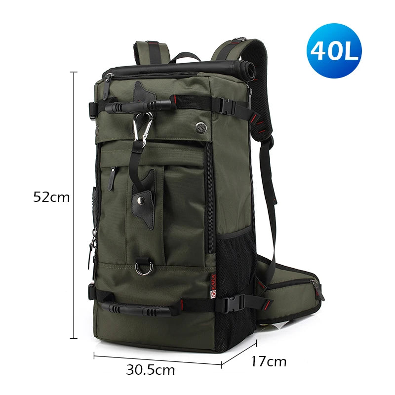 BANGE Oxford Waterproof Travel Backpacks Men Climbing Travel Bags Hiking Rucksack Outdoor Sport School Bag for Men Laptop Backpa