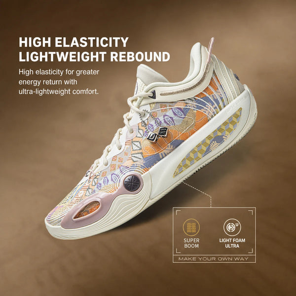 ស្បែកជើងបាល់បោះអាជីព Li-Ning សម្រាប់បុរស WADE ALL CITY 14 ENCORE BOOM Cushion Stable LiNing Competition Sneakers ABAW037