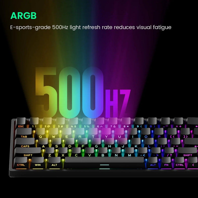 Akko MonsGeek FUN68 HE Keyboard 65% Magnetic Switch Rapid Trigger 0.005mm 8000Hz ARGB Type-C Wired Gaming Gamer Custom Keyboard