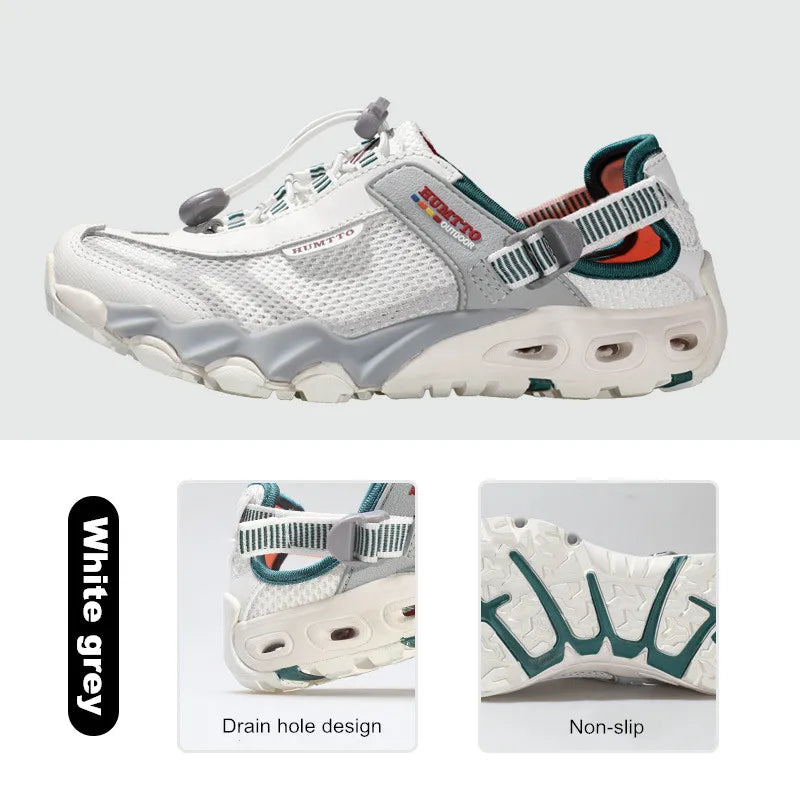 HUMTTO Beach Sandals Breathable Luxury Designer Shoes for Women Platform Summer Water Woman Shoe Quick Dry Womens Flat Sneakers