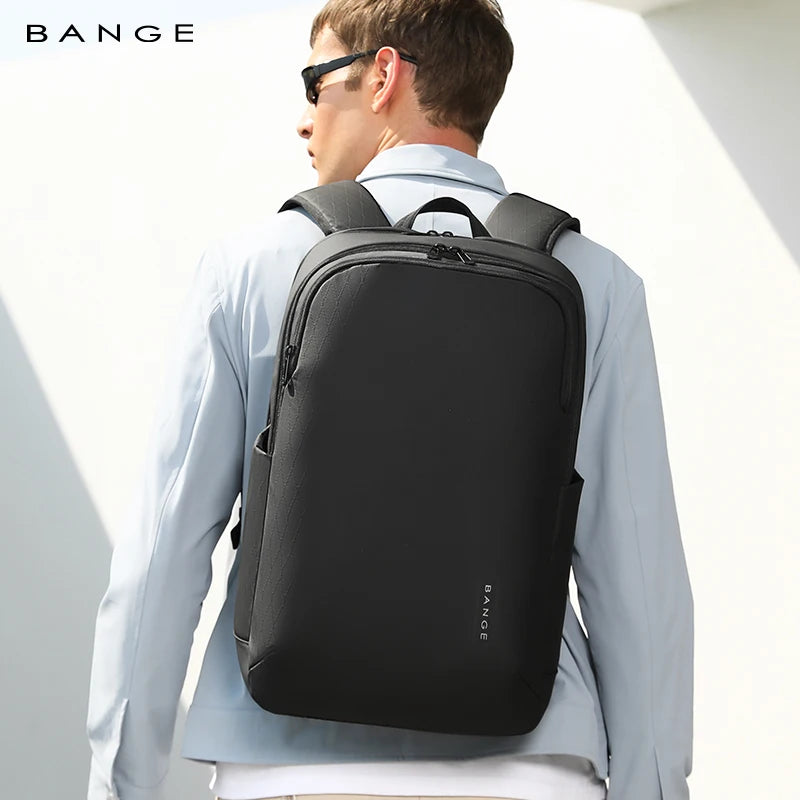 BANGE Men's Designer 15.6 inch Laptop Bag Waterproof School Bags for College Boys Male Business Sports Travel Backpack for Men