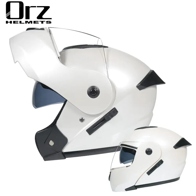 Dual Visors Helmets Modular Motorcycle Helmet Flip up Open Full Face Helmet Moto Casque Casco Motocicleta Capacete